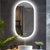Premium Oval LED Anti-Fog Bathroom Mirror(80x50cm)