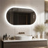 Premium Oval LED Anti-Fog Bathroom Mirror(100x50cm)