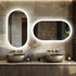 Premium Oval LED Anti-Fog Bathroom Mirror(120x60cm)