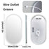 Premium Oval LED Anti-Fog Bathroom Mirror(120x60cm)