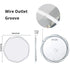 Round LED Anti-Fog Backlit Bathroom Mirror(60x60cm)
