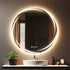 Round LED Anti-Fog Backlit Bathroom Mirror(80x80cm)