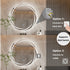 Round LED Anti-Fog Backlit Bathroom Mirror(80x80cm)