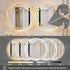 Round LED Anti-Fog Backlit Bathroom Mirror(80x80cm)