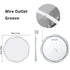 Round LED Anti-Fog Backlit Bathroom Mirror(80x80cm)