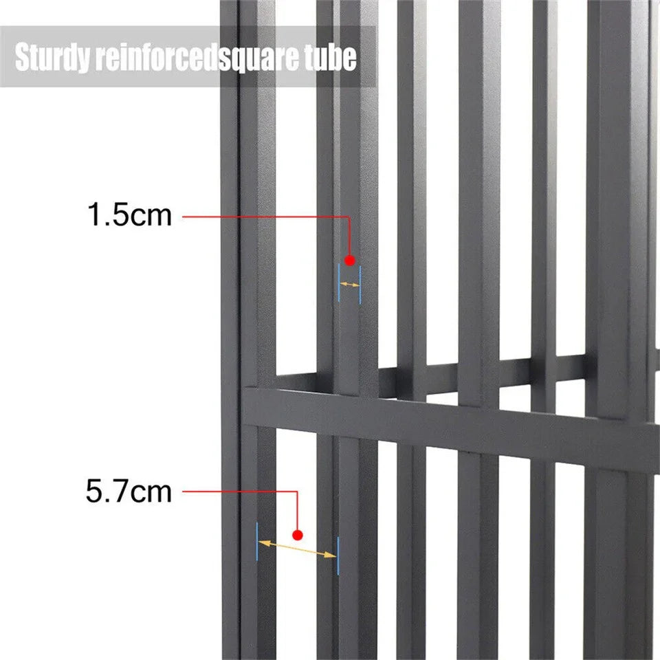 Heavy Duty Dog Cage with Lock & Bottom Tray
