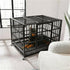 Heavy Duty Dog Cage with Lock & Bottom Tray XXL