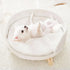 Pet Sofa Bed with Plush Cushion & Wooden Legs