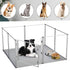 81cm Highest Acrylic Dog Whelping Pen Box Safe Aluminum Frame Pet Playpen w/ Mat