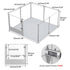 81cm Highest Acrylic Dog Whelping Pen Box Safe Aluminum Frame Pet Playpen w/ Mat