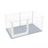 Silver Transparent Acrylic 6 Panel Dog Playpen Indoor Fence Whelping Box with Lock Door