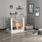 Transparent Acrylic Dog Playpen 6 Panel Whelping Box with Lock Door