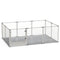 10-Piece Large Thicken Acrylic Dog Playpen Puppy Birth Fence with Waterproof Mat