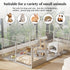 10-Piece Large Thicken Acrylic Dog Playpen Puppy Birth Fence with Waterproof Mat