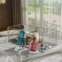 Acrylic Pet Playpen with Clear Panels & Aluminium Frame – 6‑Panel Modular Design