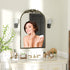 Elegant Rose - Designed Baroque Brass Arched Mirror Size Large