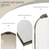 Antique Baroque Arched Wall Mirror Rose Edge Decorative Mirror Fireplace Entryway