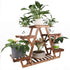 Upgraded Thick Wood Indoor Plant Stand with Flower Planter Shelves