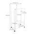 Heavy Duty Double Rail Garment Rack Rolling Clothes Rack 2Tier Storage Shelf