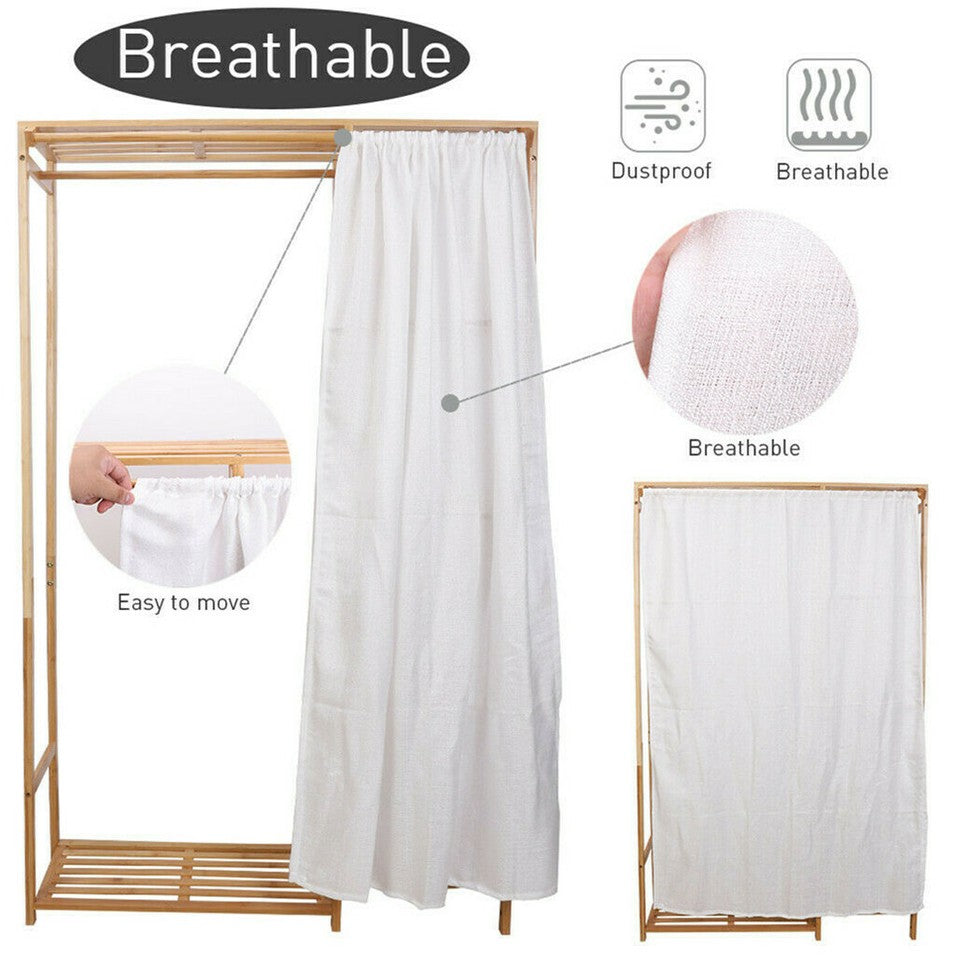 Open Wardrobe Clothes Rail Rack Hanging Garment Heavy Duty Organizer Coat Shelf