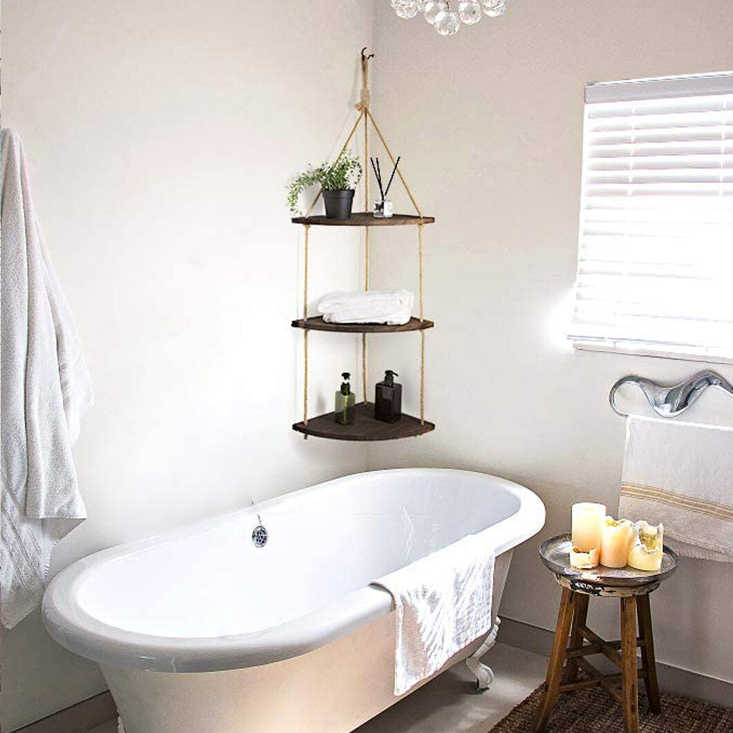 Bohemian Hanging Shelf Organizer 3 Tier Storage Rack