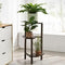 3 Tier Bamboo Plant Stand Corner Shelf Indoor Outdoor Garden Display Rack