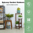 3 Tier bamboo plant stand for garden and living room-Brown