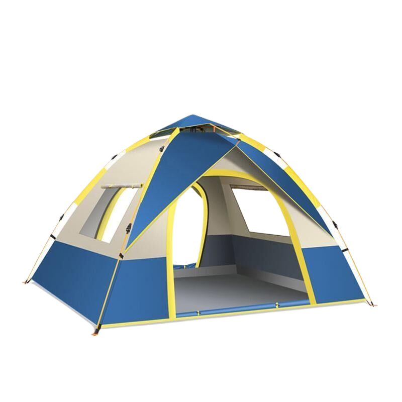 Single-story Tent with Two Doors and Two Windows - Large Size 210X200X135cm for Outdoor Adventures