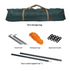Silver glue Waterproof Camping tent with Awning - Small size 210x210x140cm, stylish and practical for outdoor use  Blue
