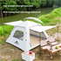 Four-sided tent with Sunshade Awning - Small size 210x210x140cm, High-Strength UV Protection and Multi-Coating Waterproof for outdoor excursions