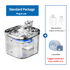 Plug-in Pet Water Fountain with USB Interface and Filter Set  Transparent Design Standard Package