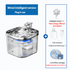 Wired Intelligent Pet Water Fountain with Quiet Sensor and Filter Set  USB Plug Included