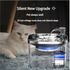Wired Intelligent Pet Water Fountain with Quiet Sensor and Filter Set  USB Plug Included