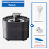 2.2L Intelligent Sensing Pet Water Fountain with Smart Sensor and Filter  Black Design