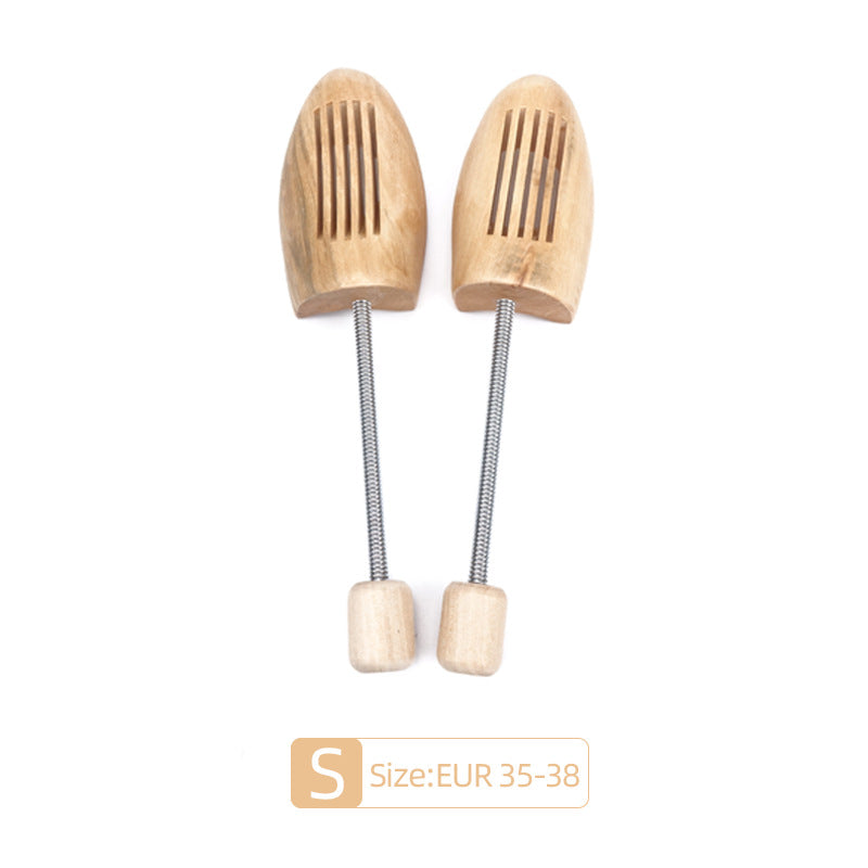 Small Wooden Spring Shoe Tree Stretcher, Size EUR 35-38  One pair