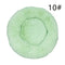 Calming Donut Pet Bed -Soft Faux Fur, Anti-Anxiety Fluffy Round Bed for Cats and Small Dogs Green40cm