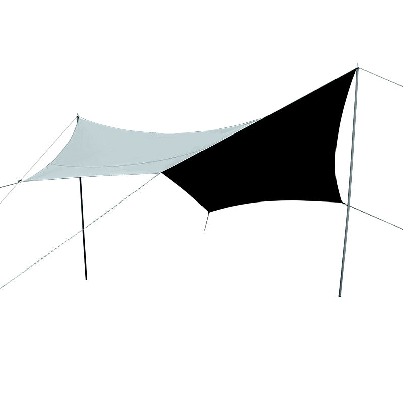 400*300 cm  2-3 Person Octagonal Camping Tent Tarp - Waterproof, UV Protection, Sunshade Canopy Shelter for Camping, Hiking, Picnic