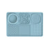 Multi-Functional Slow Feeder Mat for Dogs- Anti-Slip Lick Pad with Multiple Textures Rectangle 2PCS Blue & Green