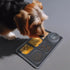 Multi-Functional Slow Feeder Mat for Dogs- Anti-Slip Lick Pad with Multiple Textures Rectangle 2PCS Grey & Green