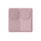 Multi-Functional Slow Feeder Mat for Dogs- Anti-Slip Lick Pad with Multiple Textures Square 2PCS Blue & Pink