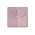 Multi-Functional Slow Feeder Mat for Dogs- Anti-Slip Lick Pad with Multiple Textures Square 2PCS Blue & Pink