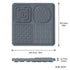 Multi-Functional Slow Feeder Mat for Dogs- Anti-Slip Lick Pad with Multiple Textures Square 2PCS Blue & Green