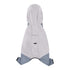 Waterproof Dog Raincoat with Hidden Leash Hole - Windproof and Comfortable for Outdoor Walks, Size:S (Back Length 20cm/7.87in, Bra 31cm/12.20in) Grey