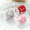 Christmas-Themed Decorative Wired Ribbon Burlap Reindeer and Tree Print Rolled Fabric Set ,Diameter 6.8 cm, length 2 cm two set, 6 pieces in total