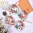 Set of 4 Wooden Christmas Hanging Ornaments â€“ Santa, Snowman, and Reindeer Decorations ï¼ˆ2 set, 8 pieces in total)ï¼‰