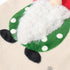 Christmas Gnome Stocking with Red Striped Hat and Decorations - Holiday Decor 3 pieces