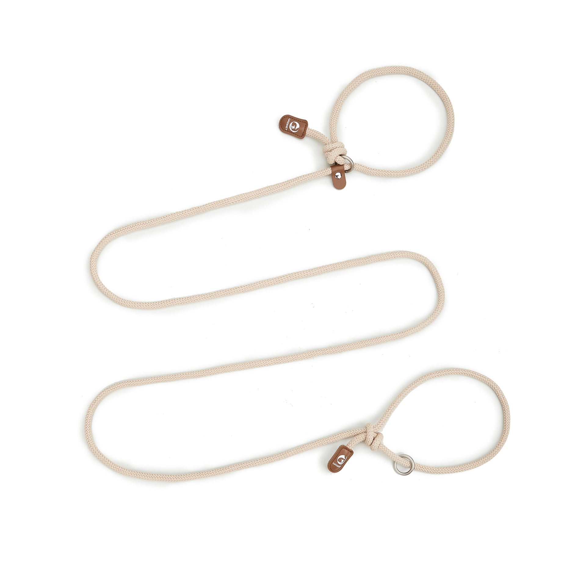 Adjustable Slip-On Dog Leashes - Lightweight and Comfortable Training Leads for Pets 3.35cm*8mm Coffee, 2 pieces