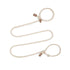 Adjustable Slip-On Dog Leashes - Lightweight and Comfortable Training Leads for Pets 3.35cm*8mm Coffee, 2 pieces
