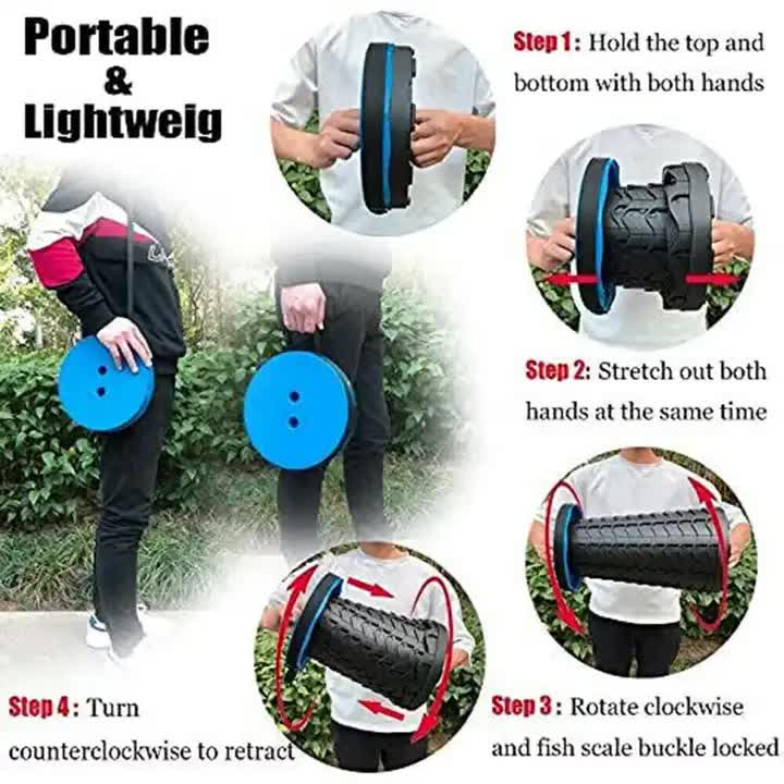 Portable Collapsible Telescopic Stool - Foldable, Lightweight, Adjustable, and Compact Camping Chair Black