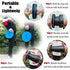 Rainbow Telescopic Stool - Collapsible, Portable, Foldable, and Adjustable Compact Chair blue-Top